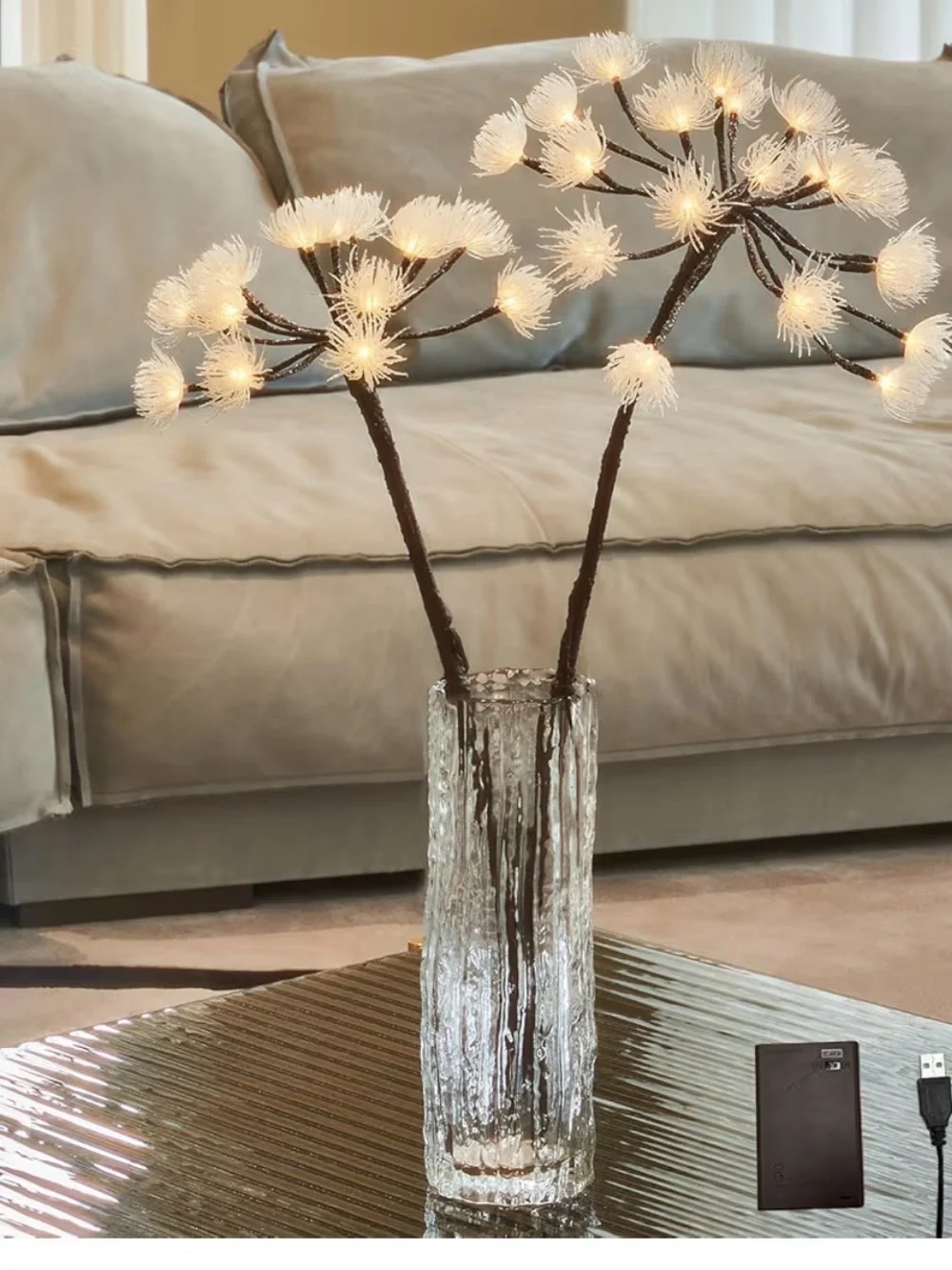 Lighted Willow Branches with Timer - Decorative Home Accent